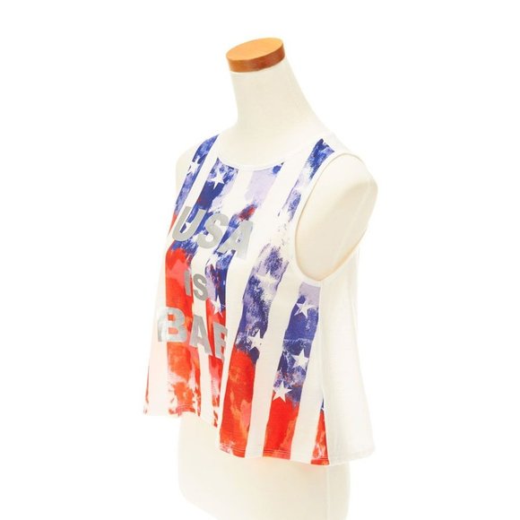 Claire's Womens USA is BAE Tank Top Junior Size One Size - Picture 2 of 3